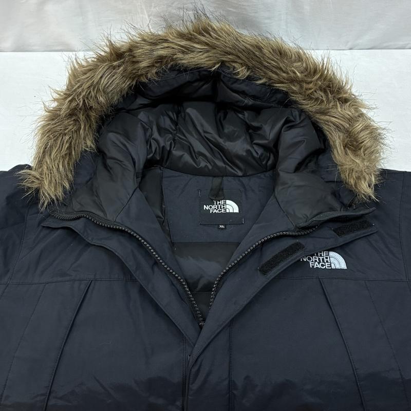 ザノースフェイス THE NORTH FACE ジャケット、上着 ダウンジャケット MOUNTAIN DOWN PARK マウンテン ダウンジャケット パーカー 700Fill ファー フード NS15109 XL ロゴ、文字 黒 / ブラック / black メンズ USED 古着 中古 50153459