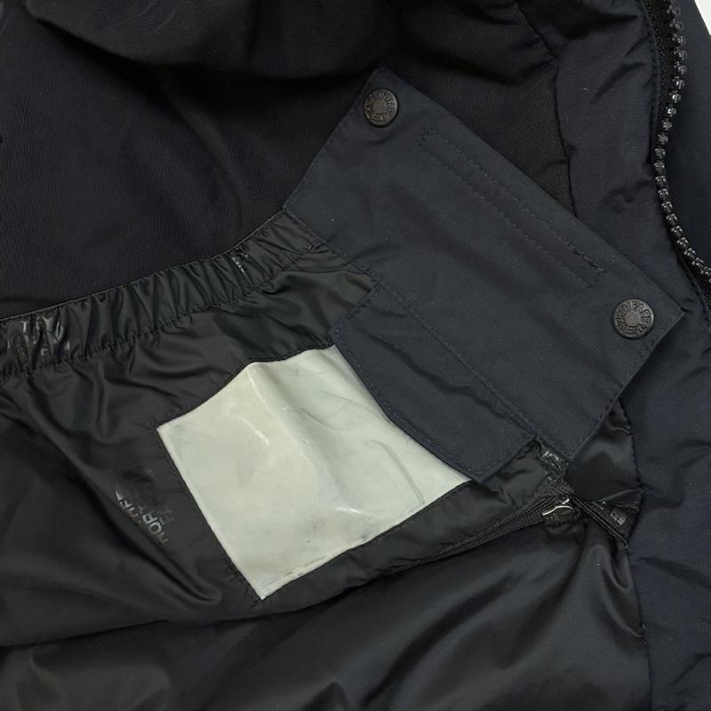ザノースフェイス THE NORTH FACE ジャケット、上着 ダウンジャケット MOUNTAIN DOWN PARK マウンテン ダウンジャケット パーカー 700Fill ファー フード NS15109 XL ロゴ、文字 黒 / ブラック / black メンズ USED 古着 中古 50153459