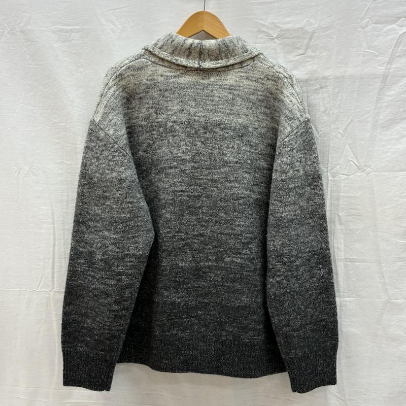 クーティープロダクションズ COOTIE PRODUCTIONS カーディガン 長袖 18AW Shawl Collar Cardigan ショールカラー カーディガン 縮絨 ヘビーウェイト グラデーション L メンズ USED 古着 中古 50153467
