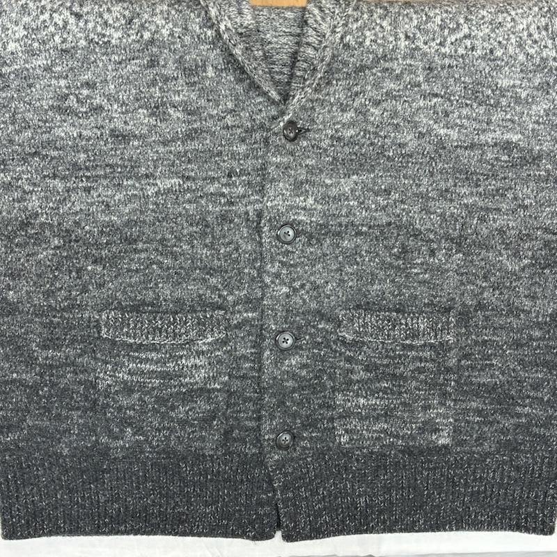 クーティープロダクションズ COOTIE PRODUCTIONS カーディガン 長袖 18AW Shawl Collar Cardigan ショールカラー カーディガン 縮絨 ヘビーウェイト グラデーション L メンズ USED 古着 中古 50153467
