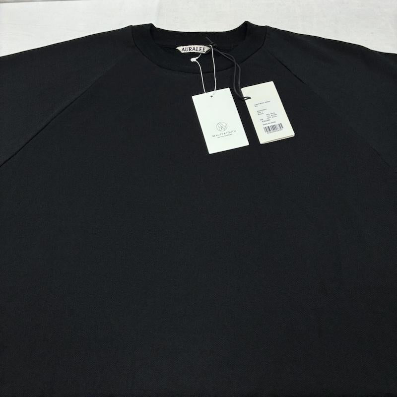 オーラリー AURALEE トレーナー 長袖 25AW LIGHT WOOL SWEAT P/O ライト ウール スウェット プルオーバー A25AP02WU 5 無地 黒 / ブラック / black メンズ USED 古着 中古 50153469