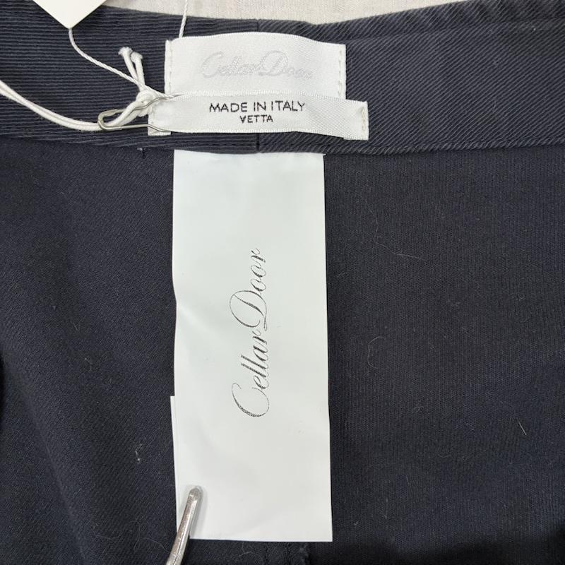 セラドール CELLAR DOOR パンツ チノパン UNITED ARROWS 別注 ワイド ストレート ワーク パンツ DINO ストレッチ FREE 紺 / ネイビー / navy メンズ USED 古着 中古 50153472