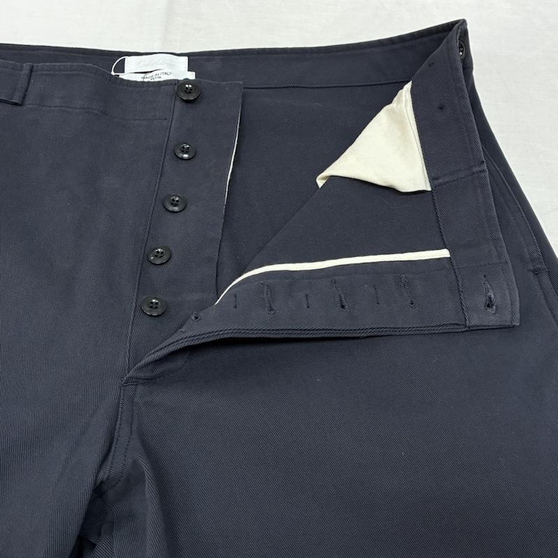 セラドール CELLAR DOOR パンツ チノパン UNITED ARROWS 別注 ワイド ストレート ワーク パンツ DINO ストレッチ FREE 紺 / ネイビー / navy メンズ USED 古着 中古 50153472