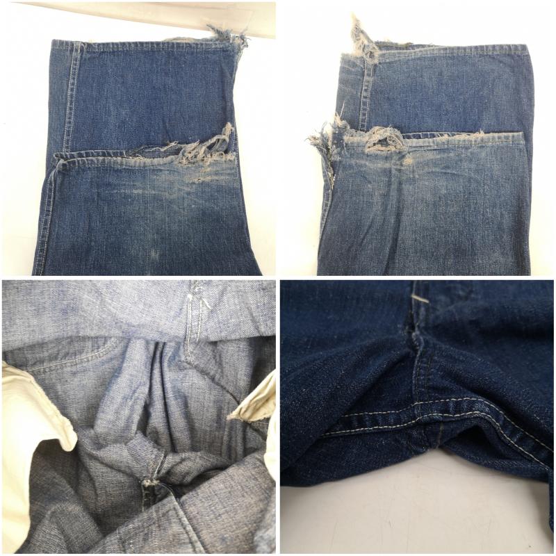 ヴィンテージ VINTAGE サロペット・オーバーオール サロペット、オーバーオール 40s ANVIL BRAND デニム オーバーオール インディゴ / インディゴ / Indigo メンズ USED 古着 中古 50153473