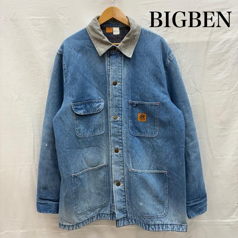 ビッグベン BIGBEN ジャケット、上着 ジャンパー、ブルゾン Wrangler 80s USA製 ブランケットライナー コーデュロイカラー デニムジャケット カバーオール 46 ワンポイント X ロゴ、文字 メンズ USED 古着 中古 50153475