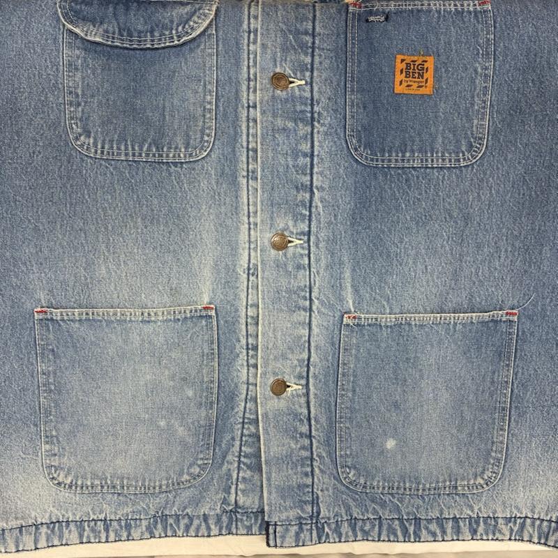 ビッグベン BIGBEN ジャケット、上着 ジャンパー、ブルゾン Wrangler 80s USA製 ブランケットライナー コーデュロイカラー デニムジャケット カバーオール 46 ワンポイント X ロゴ、文字 メンズ USED 古着 中古 50153475
