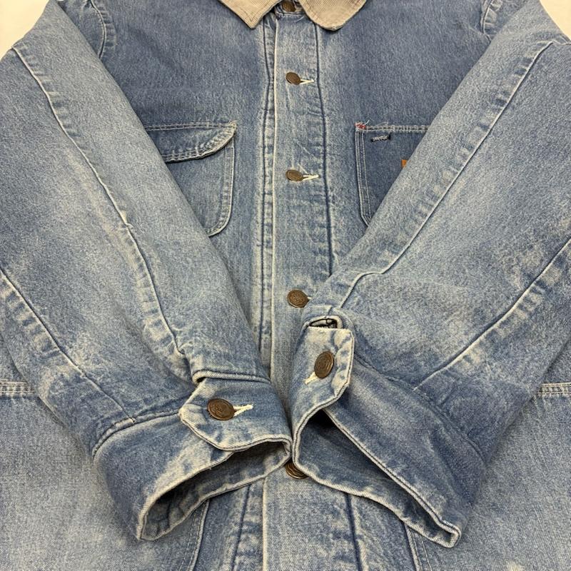 ビッグベン BIGBEN ジャケット、上着 ジャンパー、ブルゾン Wrangler 80s USA製 ブランケットライナー コーデュロイカラー デニムジャケット カバーオール 46 ワンポイント X ロゴ、文字 メンズ USED 古着 中古 50153475