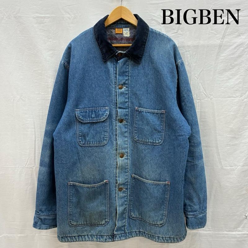 ビッグベン BIGBEN ジャケット、上着 ジャンパー、ブルゾン Wrangler 80s USA製 ブランケットライナー コーデュロイカラー デニムジャケット カバーオール 48 ワンポイント X ロゴ、文字 メンズ USED 古着 中古 50153476