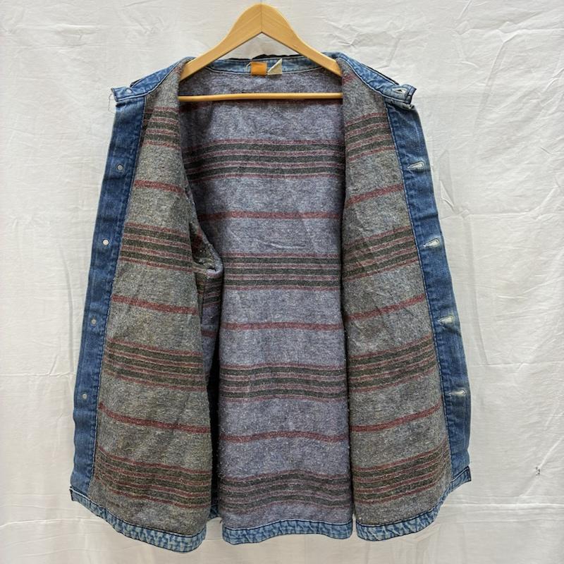 ビッグベン BIGBEN ジャケット、上着 ジャンパー、ブルゾン Wrangler 80s USA製 ブランケットライナー コーデュロイカラー デニムジャケット カバーオール 48 ワンポイント X ロゴ、文字 メンズ USED 古着 中古 50153476