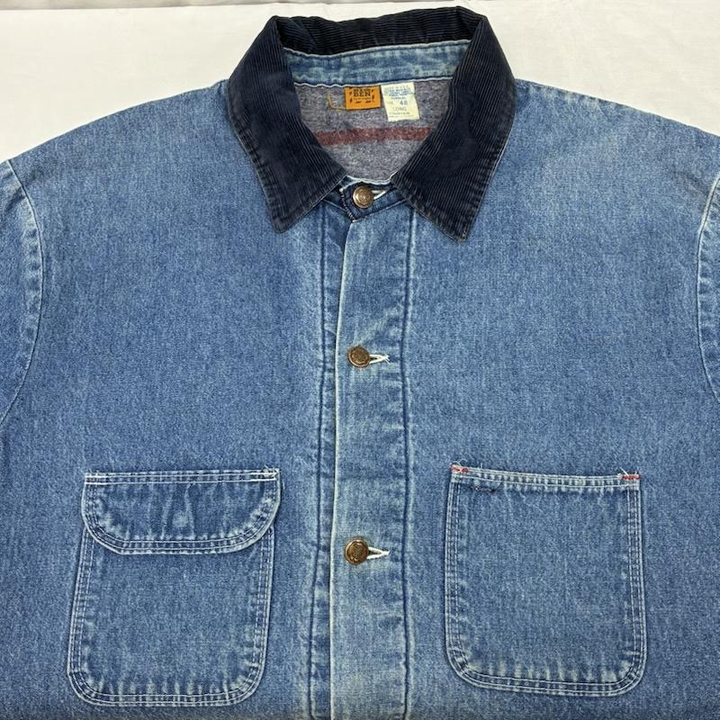 ビッグベン BIGBEN ジャケット、上着 ジャンパー、ブルゾン Wrangler 80s USA製 ブランケットライナー コーデュロイカラー デニムジャケット カバーオール 48 ワンポイント X ロゴ、文字 メンズ USED 古着 中古 50153476