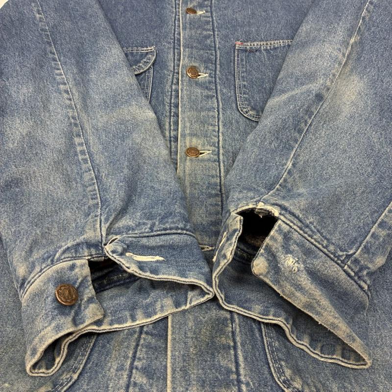 ビッグベン BIGBEN ジャケット、上着 ジャンパー、ブルゾン Wrangler 80s USA製 ブランケットライナー コーデュロイカラー デニムジャケット カバーオール 48 ワンポイント X ロゴ、文字 メンズ USED 古着 中古 50153476