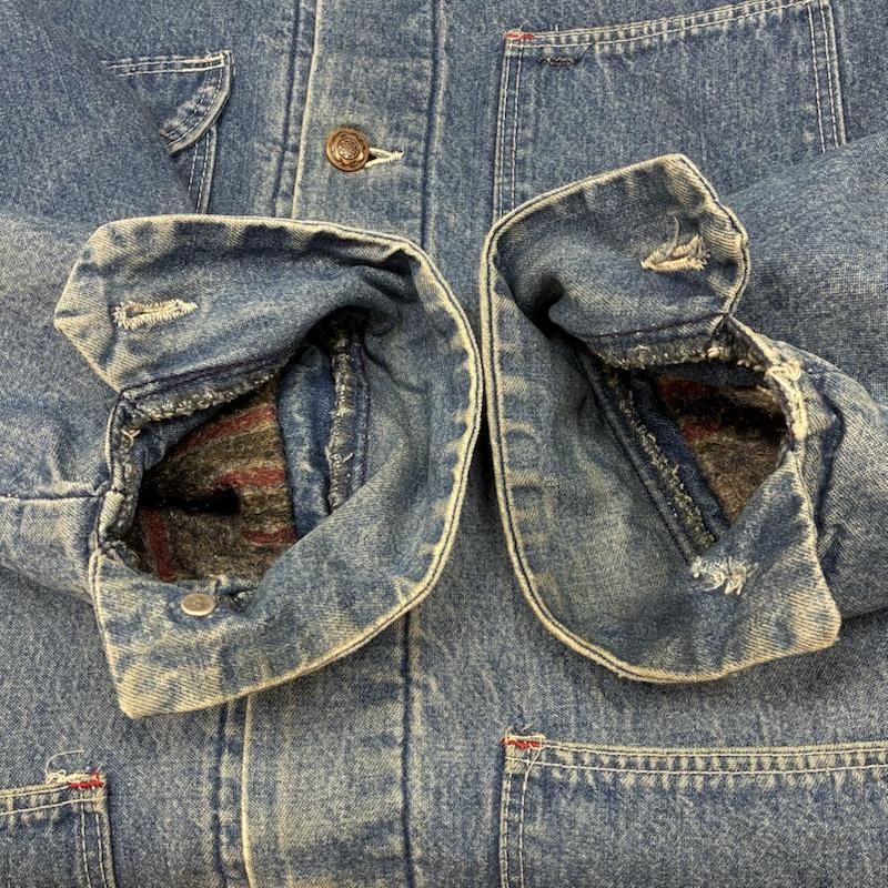 ビッグベン BIGBEN ジャケット、上着 ジャンパー、ブルゾン Wrangler 80s USA製 ブランケットライナー コーデュロイカラー デニムジャケット カバーオール 48 ワンポイント X ロゴ、文字 メンズ USED 古着 中古 50153476