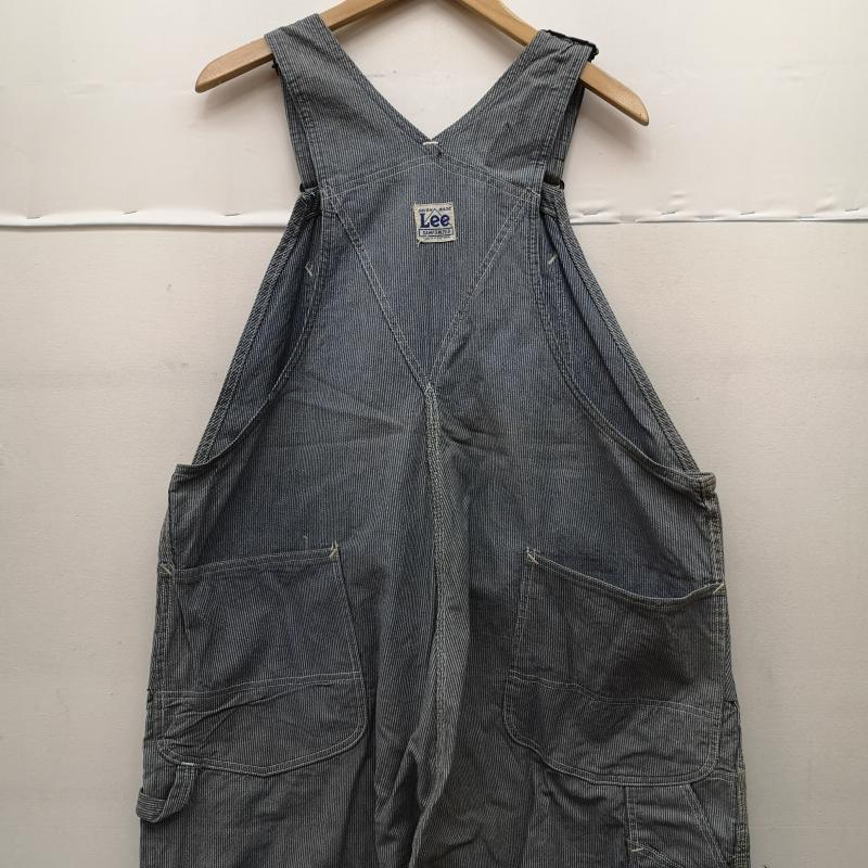 リー Lee サロペット・オーバーオール サロペット、オーバーオール 40s ヒッコリー ストライプ オーバーオール ハウスタグ 斜体e ロングL インディゴ / インディゴ / Indigo メンズ USED 古着 中古 50153481
