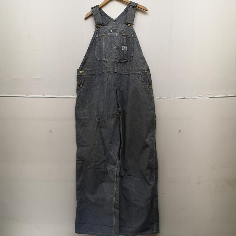 リー Lee サロペット・オーバーオール サロペット、オーバーオール 40s ヒッコリー ストライプ オーバーオール ハウスタグ 斜体e ロングL インディゴ / インディゴ / Indigo メンズ USED 古着 中古 50153481