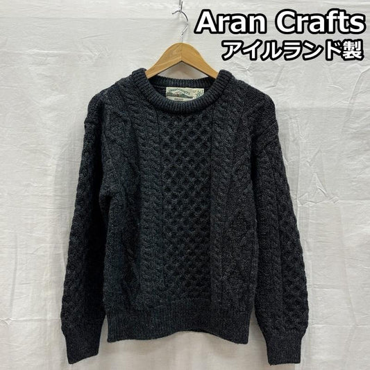 古着 USED ニット、セーター 長袖 Aran Crafts アイルランド製 アラン ニット フィッシャーマンズ ウール セーター 長袖 S メンズ USED 古着 中古 50153490