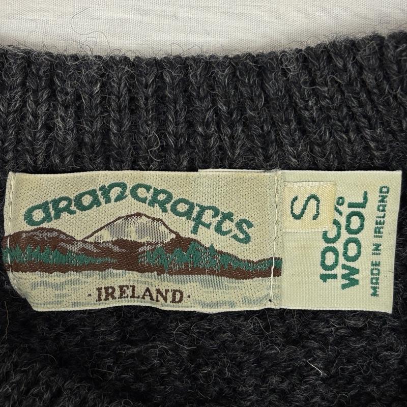 古着 USED ニット、セーター 長袖 Aran Crafts アイルランド製 アラン ニット フィッシャーマンズ ウール セーター 長袖 S メンズ USED 古着 中古 50153490