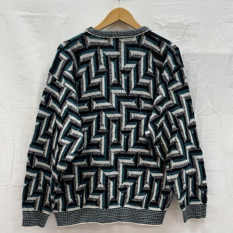 古着 USED ニット、セーター 長袖 AREA 90年代 ビンテージ USA製 ビンテージ クルーネック アクリル ニット セーター 90s VINTAGE S 総柄 メンズ USED 古着 中古 50153491