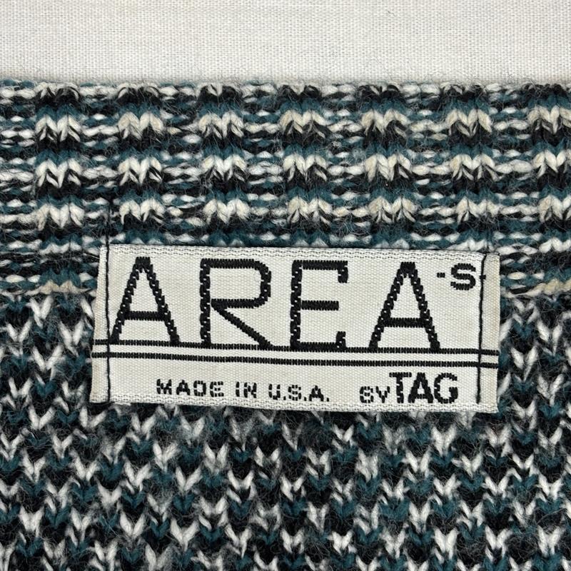 古着 USED ニット、セーター 長袖 AREA 90年代 ビンテージ USA製 ビンテージ クルーネック アクリル ニット セーター 90s VINTAGE S 総柄 メンズ USED 古着 中古 50153491