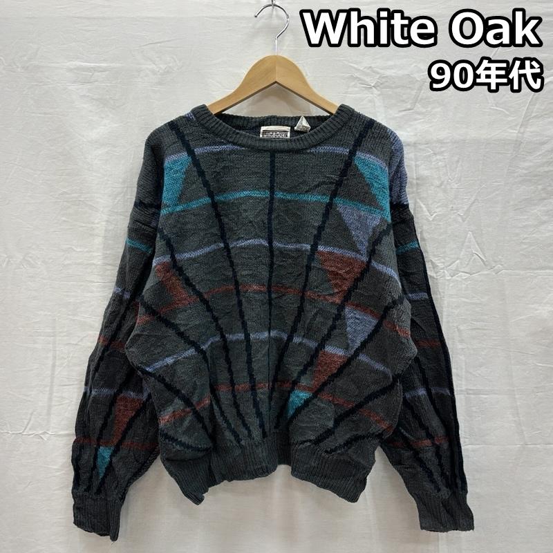 古着 USED ニット、セーター 長袖 White Oak 90年代 ビンテージ アクリル ニット セーター 長袖 90s VINTAGE M メンズ USED 古着 中古 50153492
