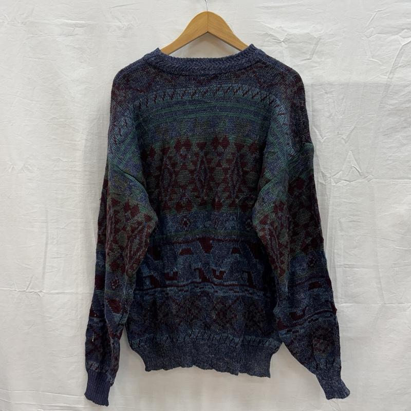 シアーズ SEARS ニット、セーター 長袖 THE MEN S STORE 90年代 ビンテージ アクリル ニット セーター 90s VINTAGE L 総柄 メンズ USED 古着 中古 50153494