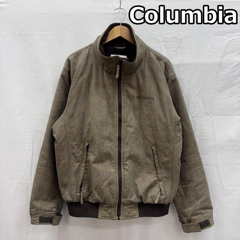 コロンビア Columbia ジャケット、上着 ジャンパー、ブルゾン PM3606 チェック柄 ロマビスタ ジャケット フリースライナー 中綿入り スタンドカラー M チェック メンズ USED 古着 中古 50153500