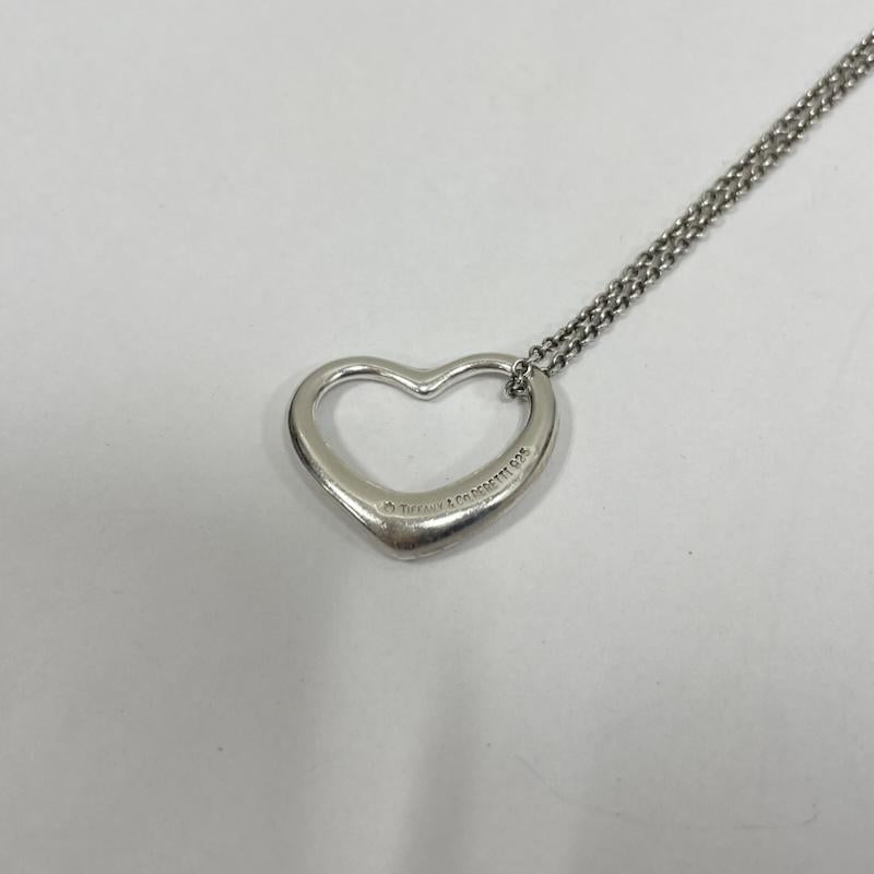ティファニー TIFFANY&Co. アクセサリー ネックレス、ペンダント オープンハート ネックレス シルバー ロゴ 刻印 - ロゴ、文字 銀 / シルバー / silver color レディース USED 古着 中古 50153515
