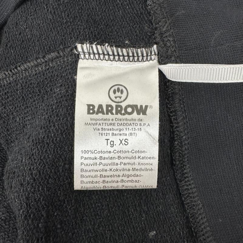 古着 USED トレーナー 長袖 23AW BARROW ビック プリント スウェット F3BWUASW104 XS 黒 / ブラック / black メンズ USED 古着 中古 50153519