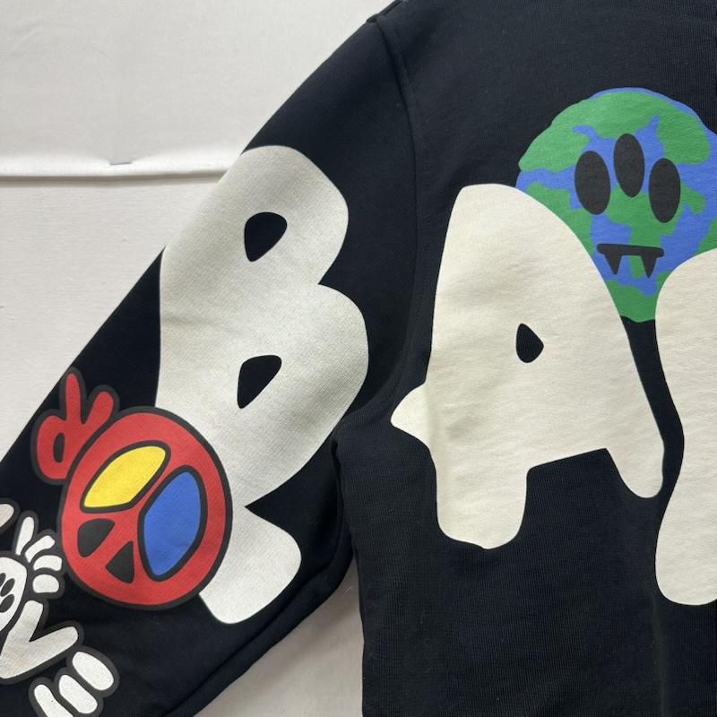 古着 USED トレーナー 長袖 23AW BARROW ビック プリント スウェット F3BWUASW104 XS 黒 / ブラック / black メンズ USED 古着 中古 50153519