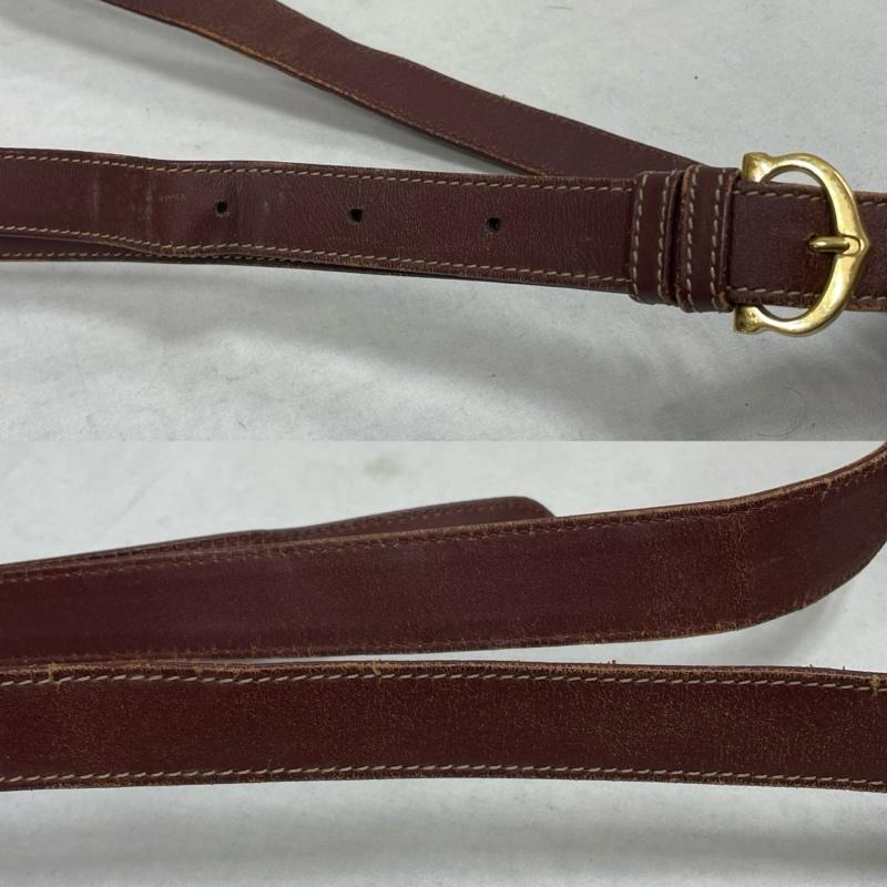 カルティエ Cartier ショルダーバッグ ショルダーバッグ マストライン ショルダー バッグ レザー - 無地 えんじ / ワインレッド / dark red レディース USED 古着 中古 50153520