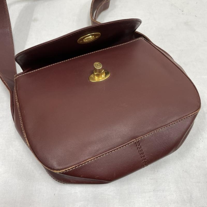 カルティエ Cartier ショルダーバッグ ショルダーバッグ マストライン ショルダー バッグ レザー - 無地 えんじ / ワインレッド / dark red レディース USED 古着 中古 50153520