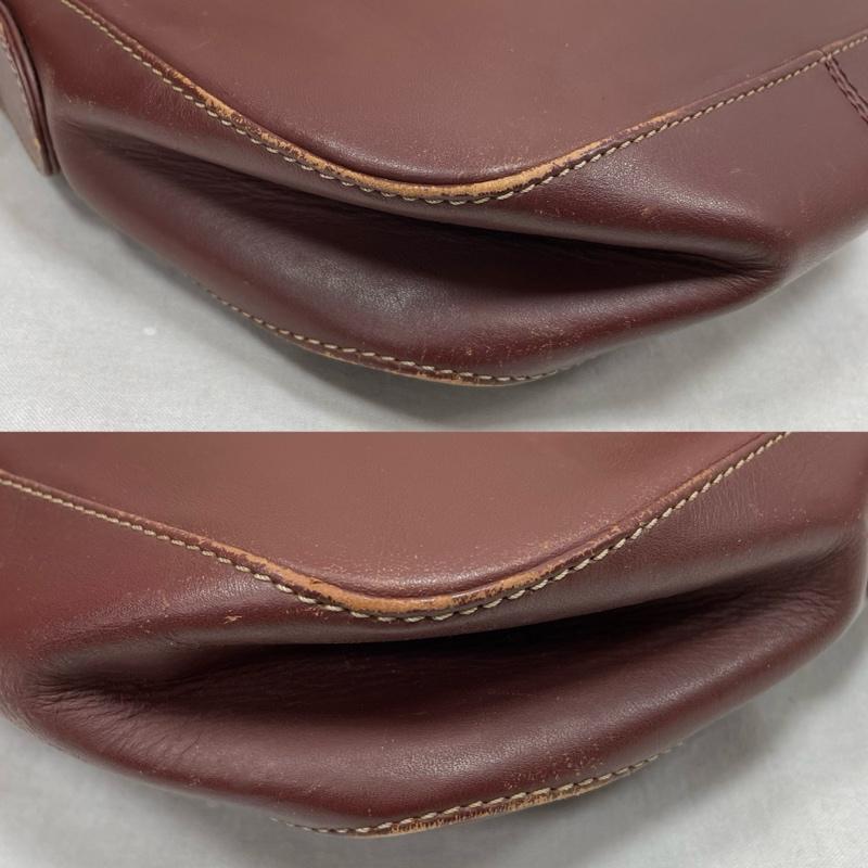 カルティエ Cartier ショルダーバッグ ショルダーバッグ マストライン ショルダー バッグ レザー - 無地 えんじ / ワインレッド / dark red レディース USED 古着 中古 50153520