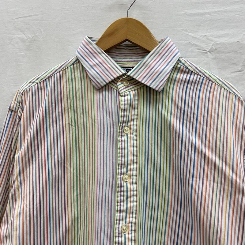 ポロバイラルフローレン Polo by RALPH LAUREN シャツ、ブラウス 長袖 90年代 ビンテージ REGENT レインボーストライプ 長袖 シャツ 90s VINTAGE - メンズ USED 古着 中古 50153524