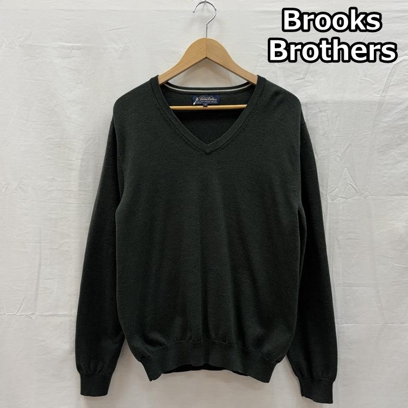 ブルックス ブラザーズ BROOKS BROTHERS ニット、セーター 長袖 Ｖネック 長袖 ウール ニット セーター M メンズ USED 古着 中古 50153527