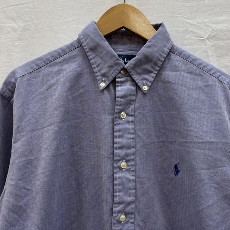 ラルフローレン RALPHLAUREN シャツ、ブラウス 長袖 90年代 ビンテージ YARMOUTH ヘリンボーン ボタンダウン 長袖 シャツ 90s VINTAGE - メンズ USED 古着 中古 50153528