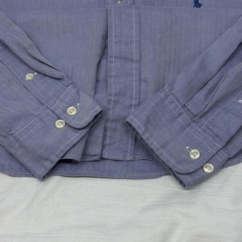ラルフローレン RALPHLAUREN シャツ、ブラウス 長袖 90年代 ビンテージ YARMOUTH ヘリンボーン ボタンダウン 長袖 シャツ 90s VINTAGE - メンズ USED 古着 中古 50153528