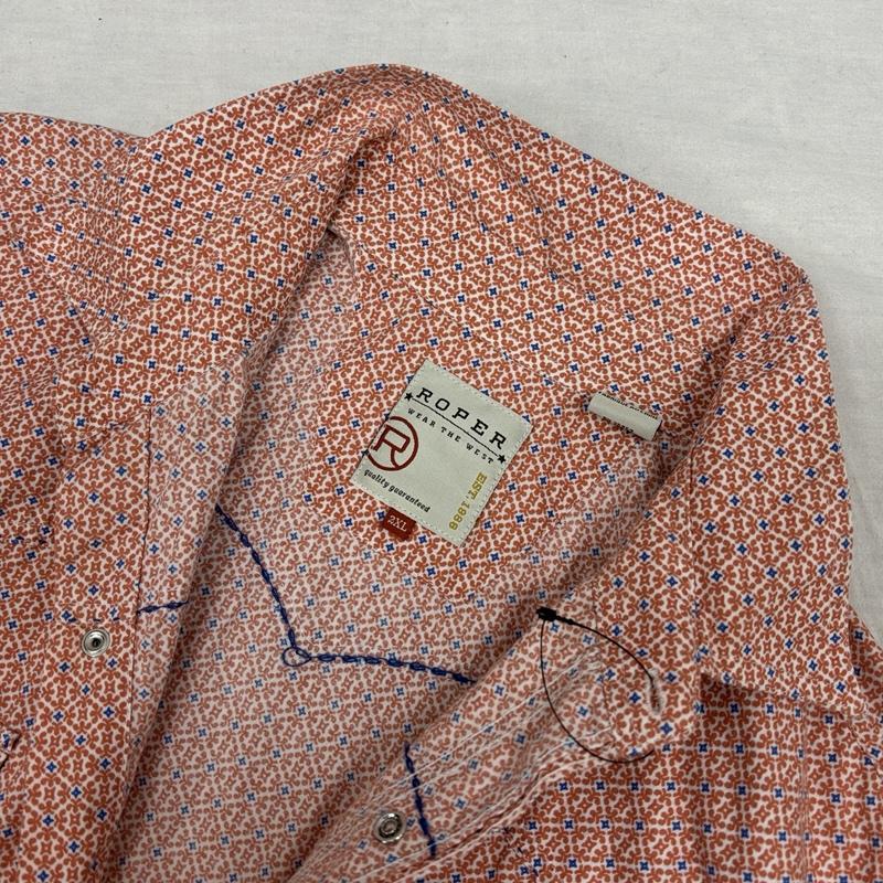 古着 USED シャツ、ブラウス 長袖 ROPER ローパー 総柄 長袖 ウエスタン シャツ ビッグサイズ XXL 総柄 メンズ USED 古着 中古 50153532