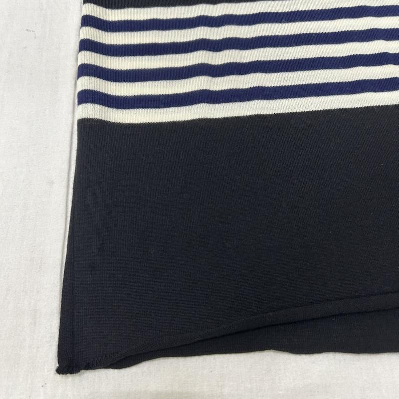 コムデギャルソンシャツ COMME des GARCONS SHIRT ニット、セーター 長袖 Vネックセーター ウールセーター 薄手 ボーダー 日本製 ブラック Sサイズ S 黒 / ブラック / black メンズ USED 古着 中古 50153533