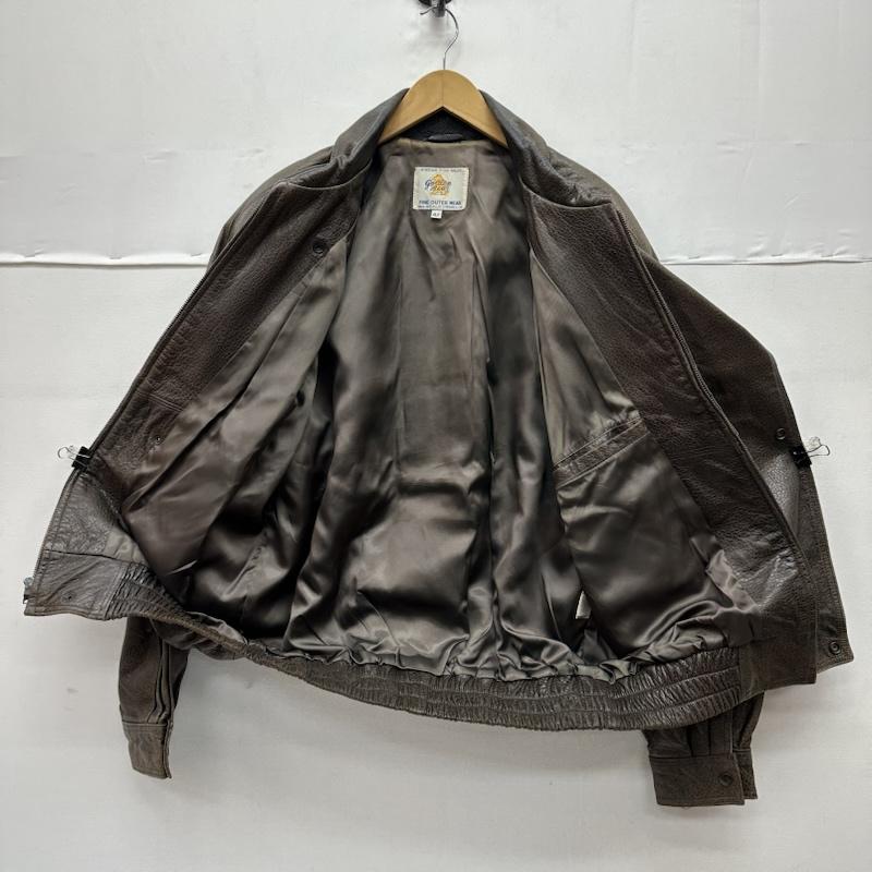 ゴールデンベア Golden Bear ジャケット、上着 レザージャケット 70s 80s 白タグ レザー ジャケット 42 茶 / ブラウン / brown メンズ USED 古着 中古 50153534