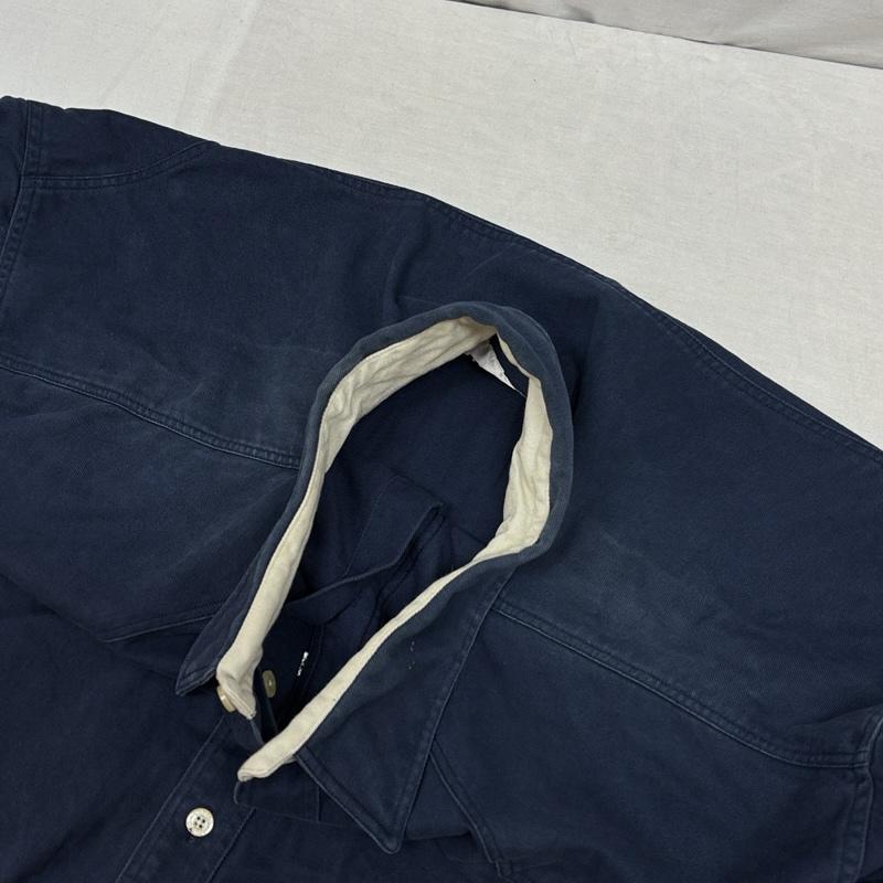 古着 USED シャツ、ブラウス 長袖 IMUS 90年代 ビンテージ USA製 ビッグサイズ 長袖 ウエスタン シャツ 90s VINTAGE - 紺 / ネイビー / navy メンズ USED 古着 中古 50153535