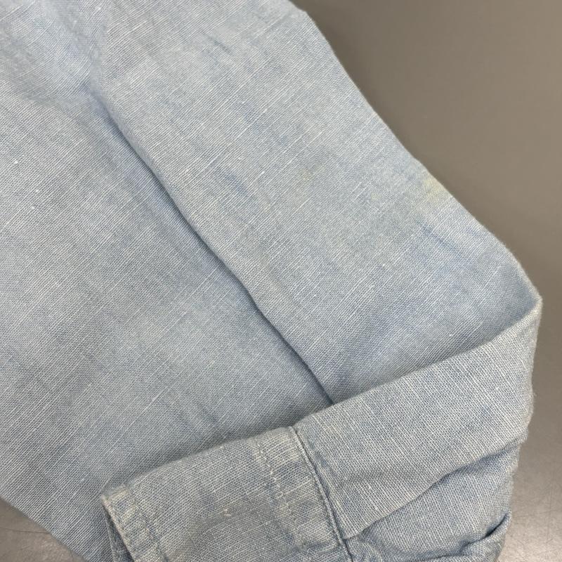 リーバイス Levi s シャツ、ブラウス 長袖 18442-0002 ダイヤモンドレーベル コットン リネン シャンブレー ワーク シャツ S 水色 / ライトブルー / メンズ USED 古着 中古 50153538