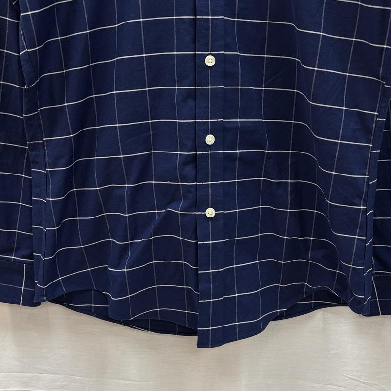 ブルックス ブラザーズ BROOKS BROTHERS シャツ、ブラウス 長袖 REGENT FIT 1818 チェック柄 オックスフォード 長袖 ボタンダウン シャツ S チェック 紺 / ネイビー / navy X 白 / ホワイト / white メンズ USED 古着 中古 50153540