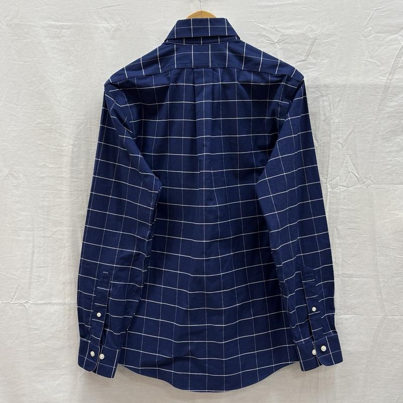 ブルックス ブラザーズ BROOKS BROTHERS シャツ、ブラウス 長袖 REGENT FIT 1818 チェック柄 オックスフォード 長袖 ボタンダウン シャツ S チェック 紺 / ネイビー / navy X 白 / ホワイト / white メンズ USED 古着 中古 50153540