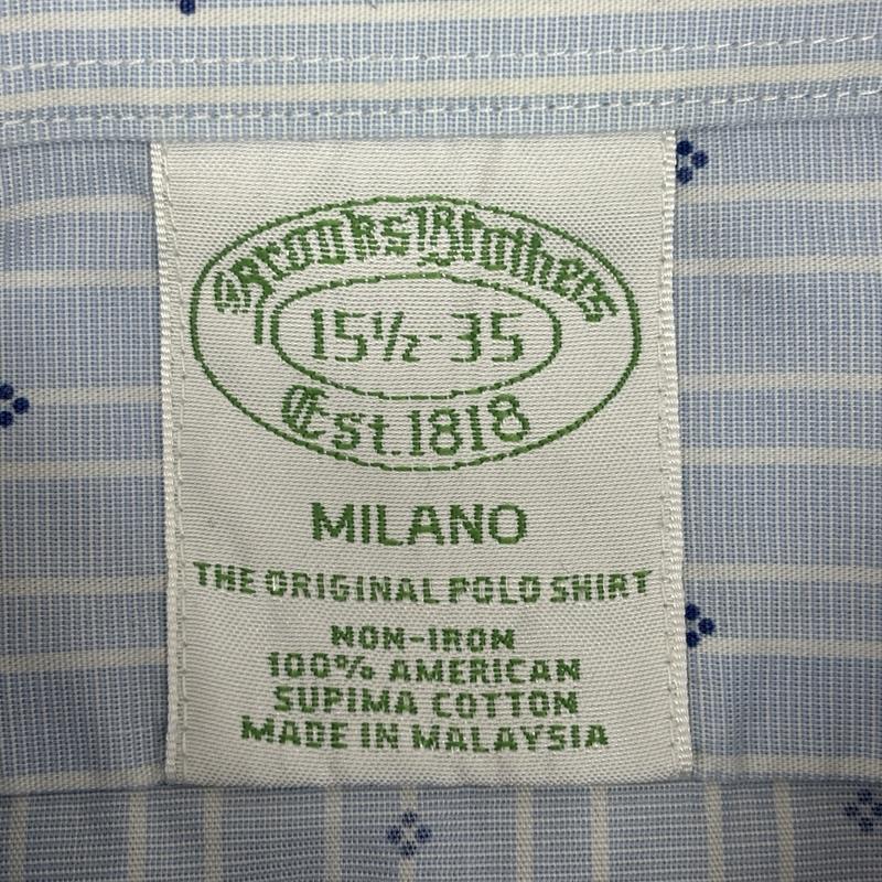 ブルックス ブラザーズ BROOKS BROTHERS シャツ、ブラウス 長袖 MILANO Est1818 総柄 長袖 ボタンダウン シャツ - メンズ USED 古着 中古 50153541