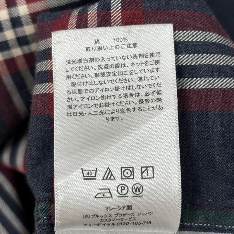 ブルックス ブラザーズ BROOKS BROTHERS シャツ、ブラウス 長袖 MADISON Est1818 チェック 長袖 ボタンダウン シャツ ビッグサイズ XL チェック メンズ USED 古着 中古 50153543