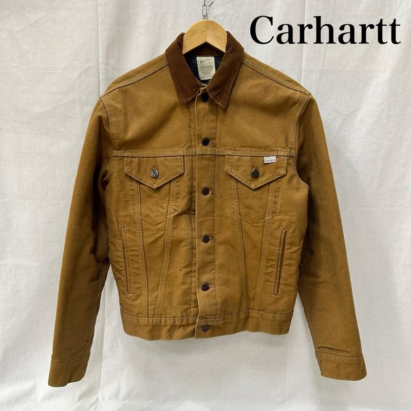 カーハート Carhartt ジャケット、上着 ジャンパー、ブルゾン USA製 80s 100周年記念モデル ダック生地 トラッカージャケット サイズ38 38 メンズ USED 古着 中古 50153550