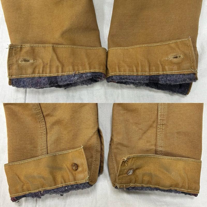 カーハート Carhartt ジャケット、上着 ジャンパー、ブルゾン USA製 80s 100周年記念モデル ダック生地 トラッカージャケット サイズ38 38 メンズ USED 古着 中古 50153550