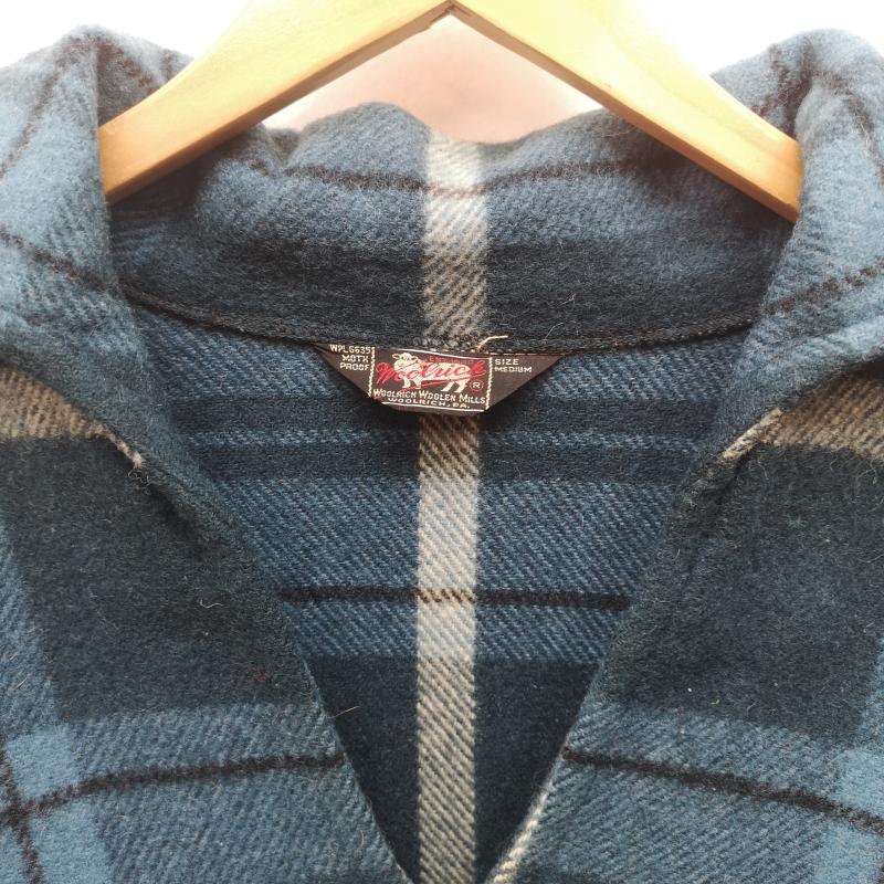 ウールリッチ WOOLRICH シャツ、ブラウス 長袖 50s スキッパー型 プルオーバー ウール シャツ 6288 緑 / グリーン / green メンズ USED 古着 中古 50153565