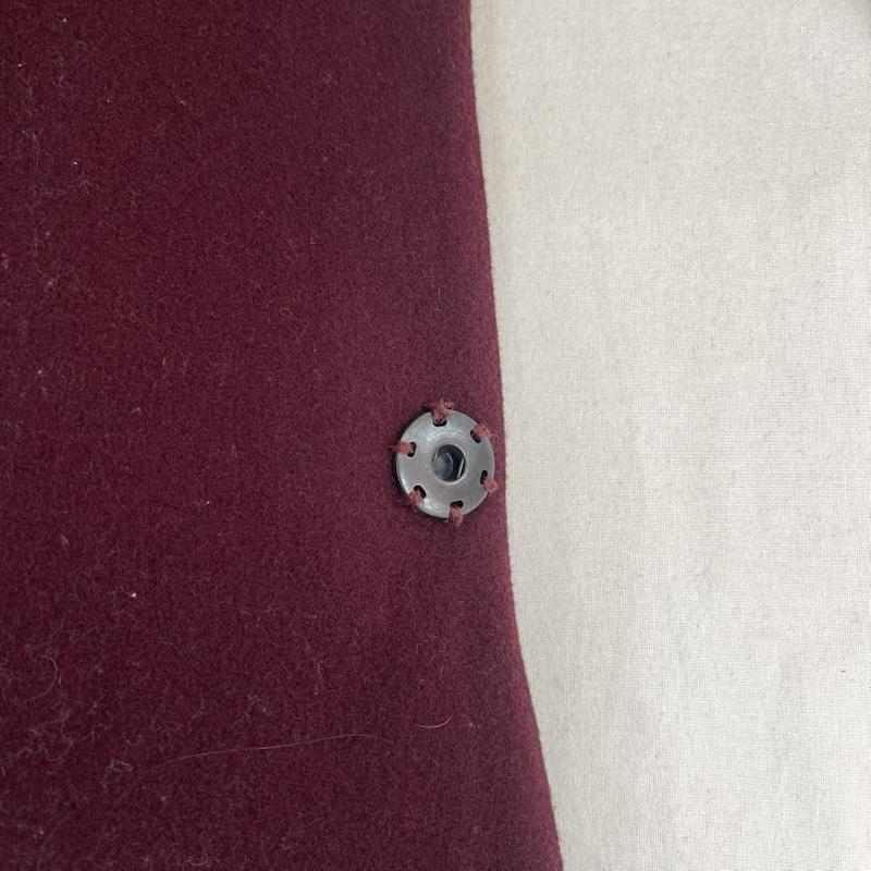 ノーアイディ NO ID. コート コート一般 ピュア ウール メルトン フーデッド ロング コート 835003-707c 1 えんじ / ワインレッド / dark red メンズ USED 古着 中古 50153573
