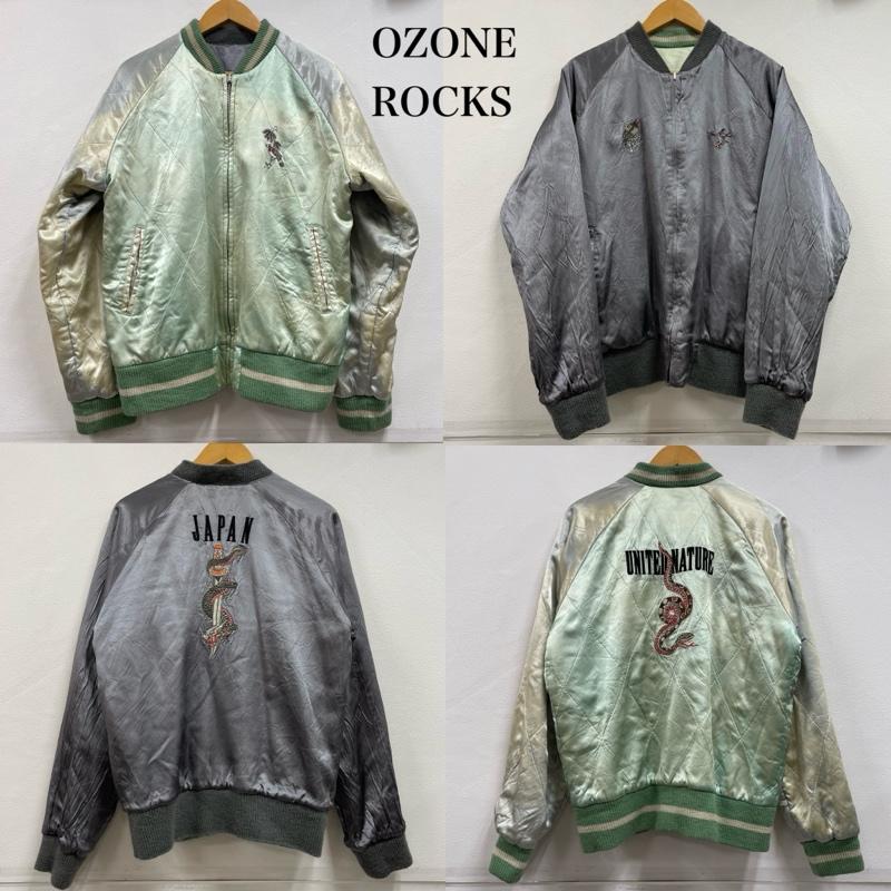 オゾン ロックス OZONE ROCKS ジャケット、上着 ジャケット、ブレザー リバーシブル スカジャン 刺繍 ユニセックス サテン ヴィンテージ 蛇 龍 ドラゴン L 刺繍 マルチカラー / マルチカラー / multicolor メンズ USED 古着 中古 50153576