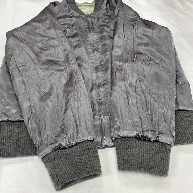 オゾン ロックス OZONE ROCKS ジャケット、上着 ジャケット、ブレザー リバーシブル スカジャン 刺繍 ユニセックス サテン ヴィンテージ 蛇 龍 ドラゴン L 刺繍 マルチカラー / マルチカラー / multicolor メンズ USED 古着 中古 50153576